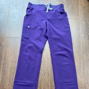 Figs Kade Cargo Scrub Pants in Purple!